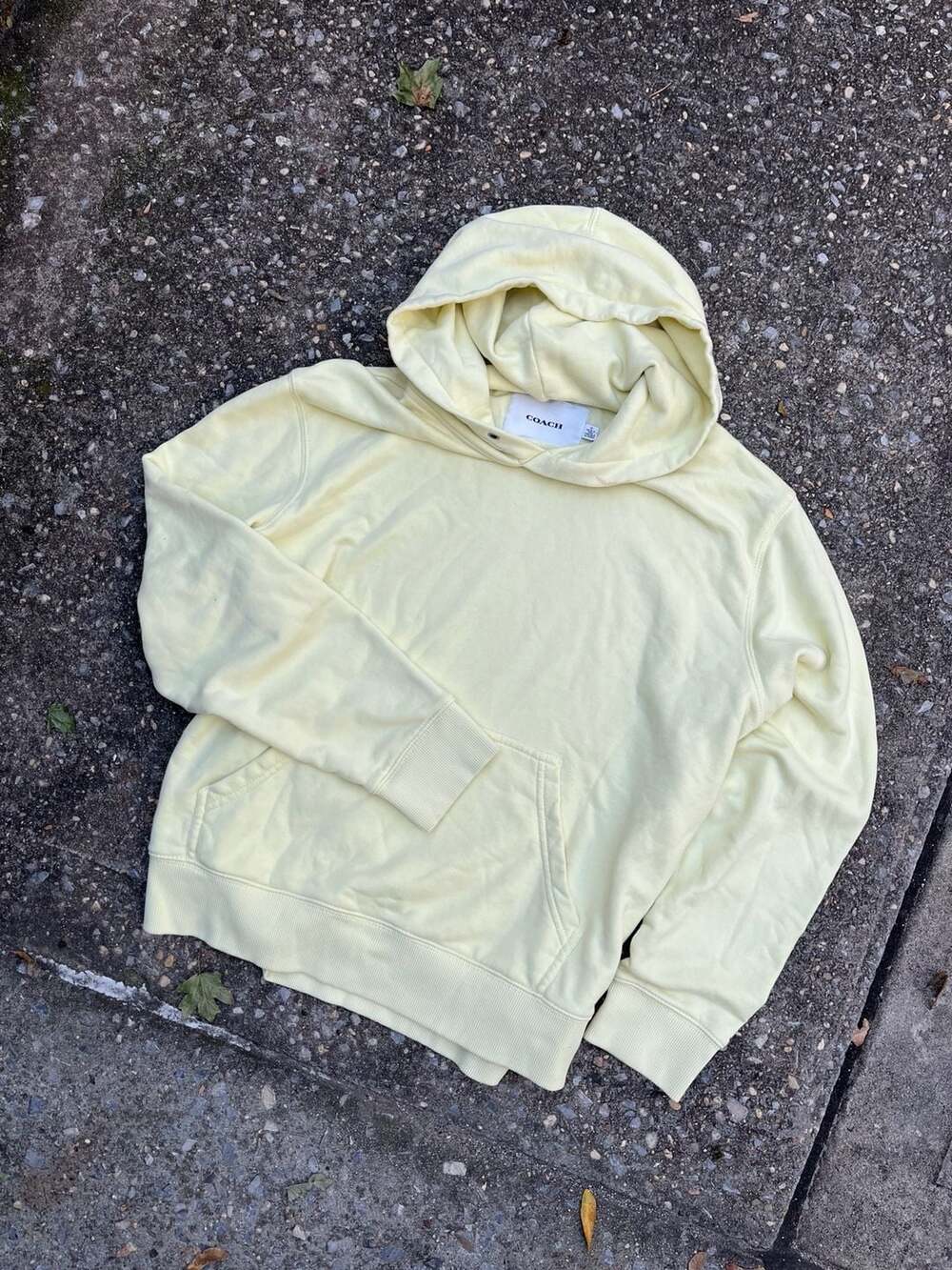 Coach Hoodie Size M Yellow Pear